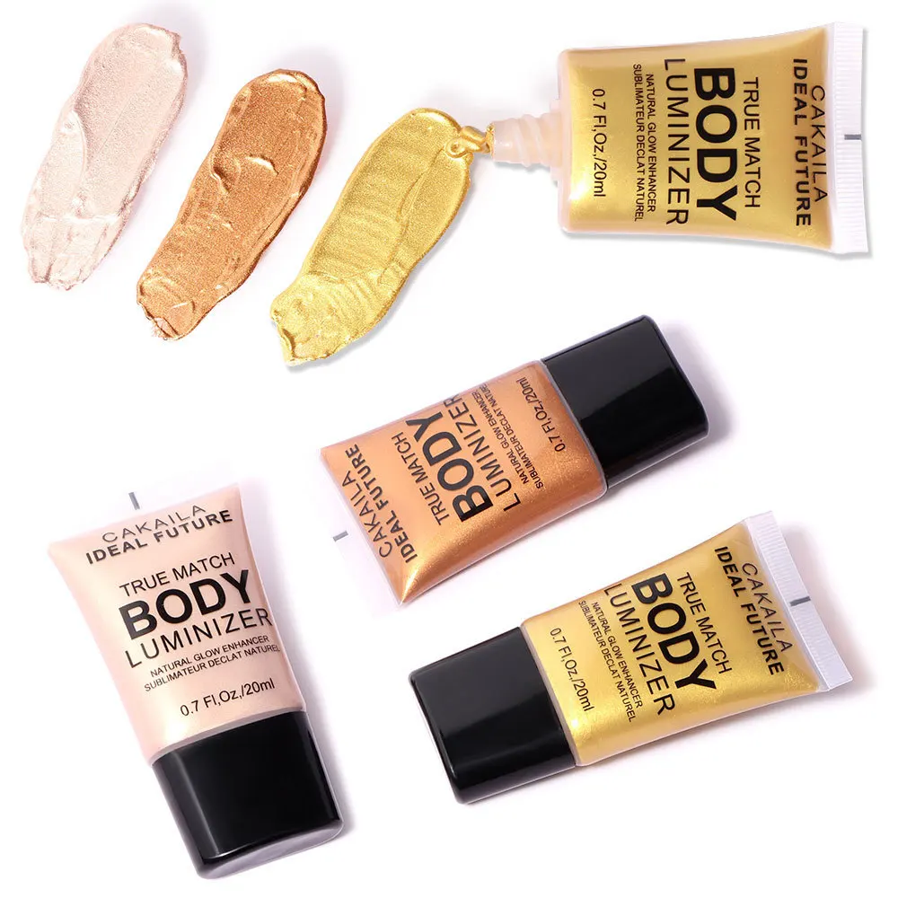 

Хайлайтер для тела пудра Макияж для лица ножка ключица блестящая жидкая Косметика сияющая блестящая белая Золотой хайлайтер