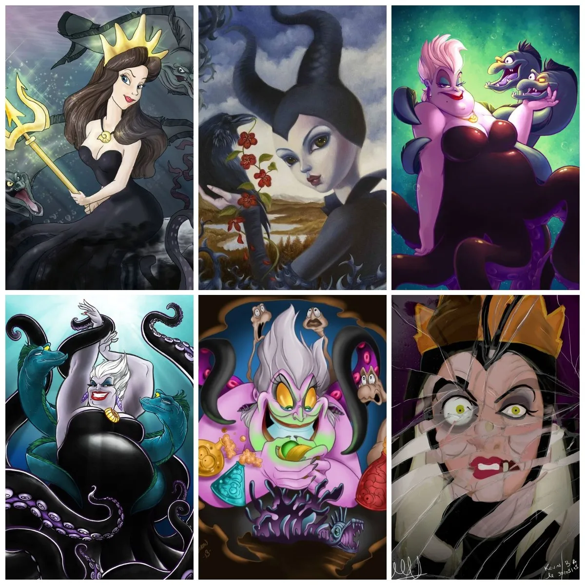

5D Diamond Painting Disney Cartoon Big Eyes Maleficent Cute Witch Cross Stitch Embroidery Mosaic Full Drill Home Decor Gift