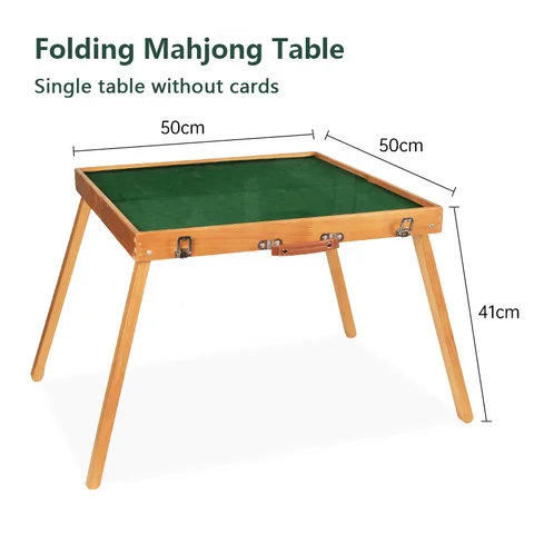 Маленький складной и поднятый стол для Маджонга переносной стол из массива дерева для путешествий и общежитий