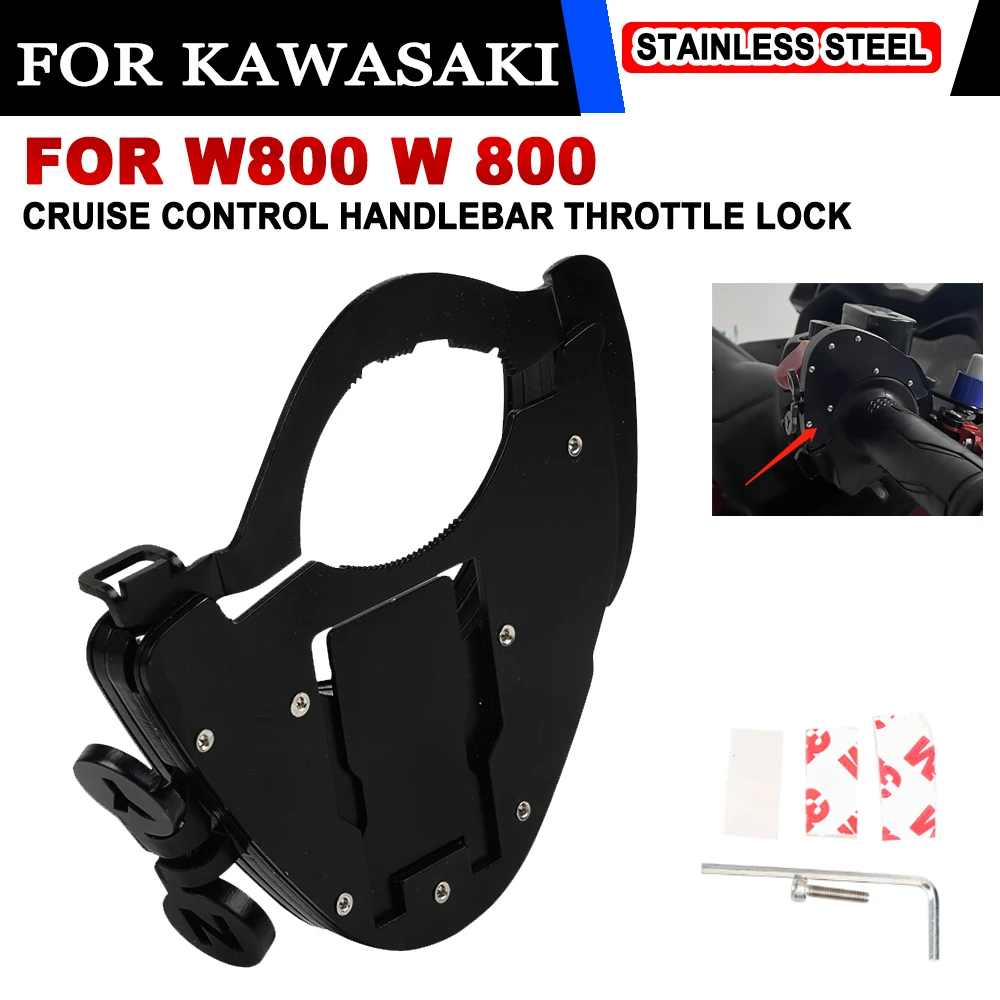 

For Kawasaki W800 W 800 Motorcycle Accessories Cruise Control Handlebar Throttle Lock Assist Fixed Throttle Auxiliary Device