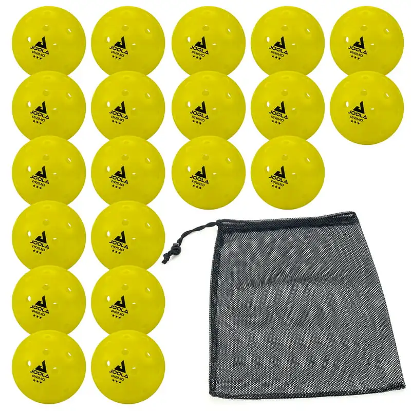 

Balls, 20 Pack, Indoor/Outdoor Pickleball Balls, Yellow