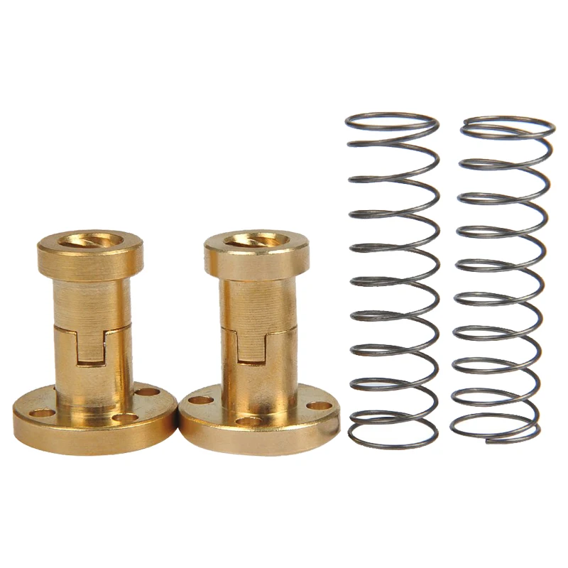 Свинцовый винт T8 Медная гайка Противоударная пружинная устраняющая зазор для