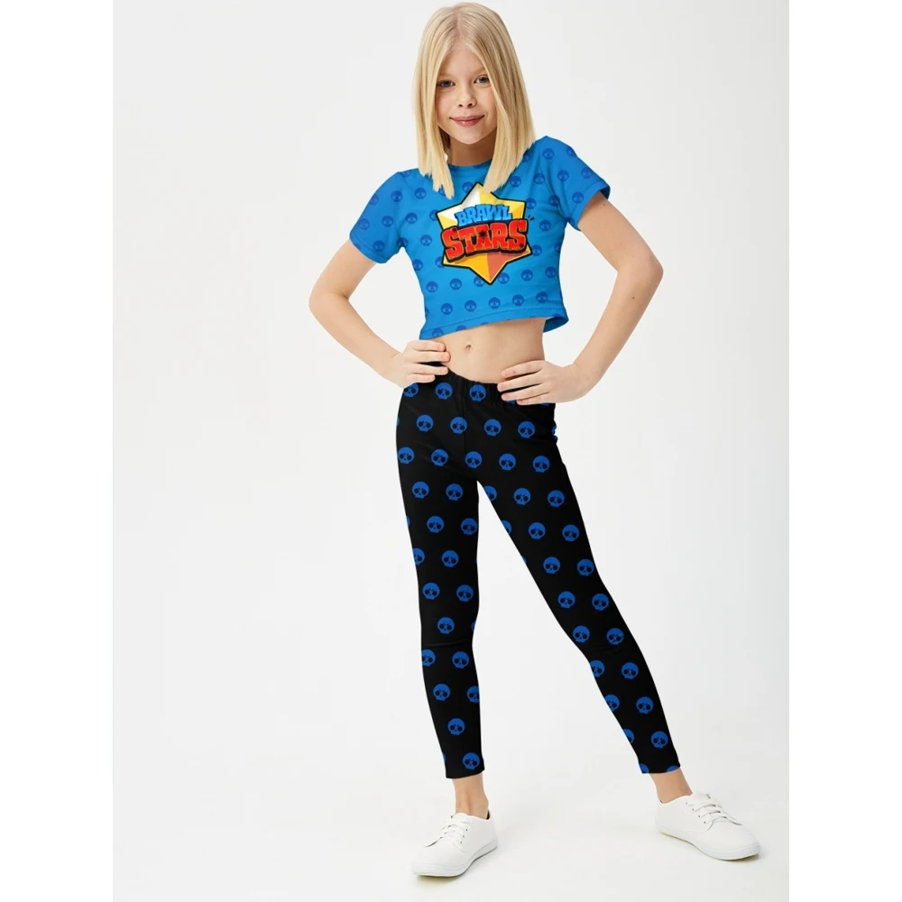 Спортивный костюм для девочки FortyFour GSS001 синий хлопок 100% |