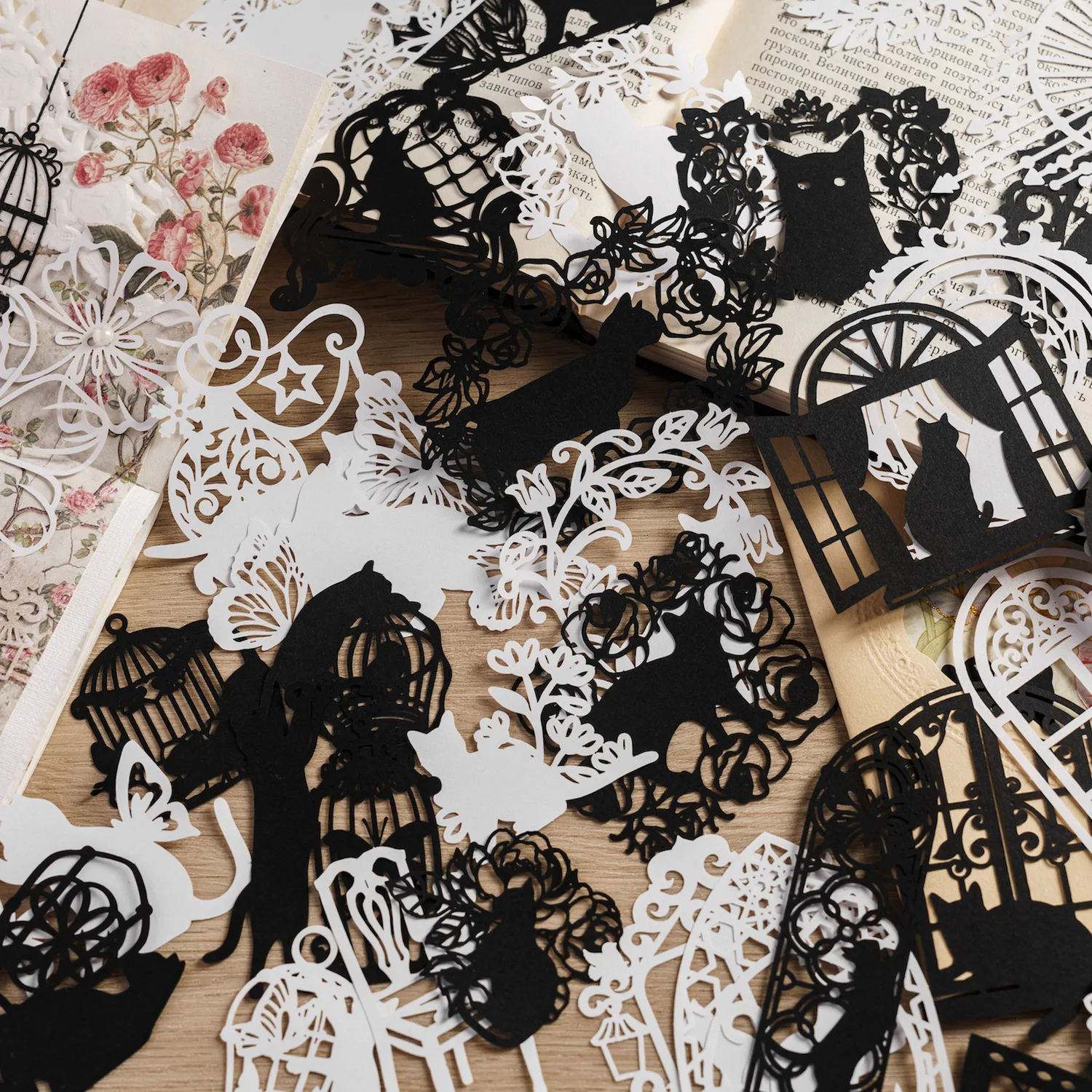 

10 шт., декоративные кружевные открытки в винтажном стиле