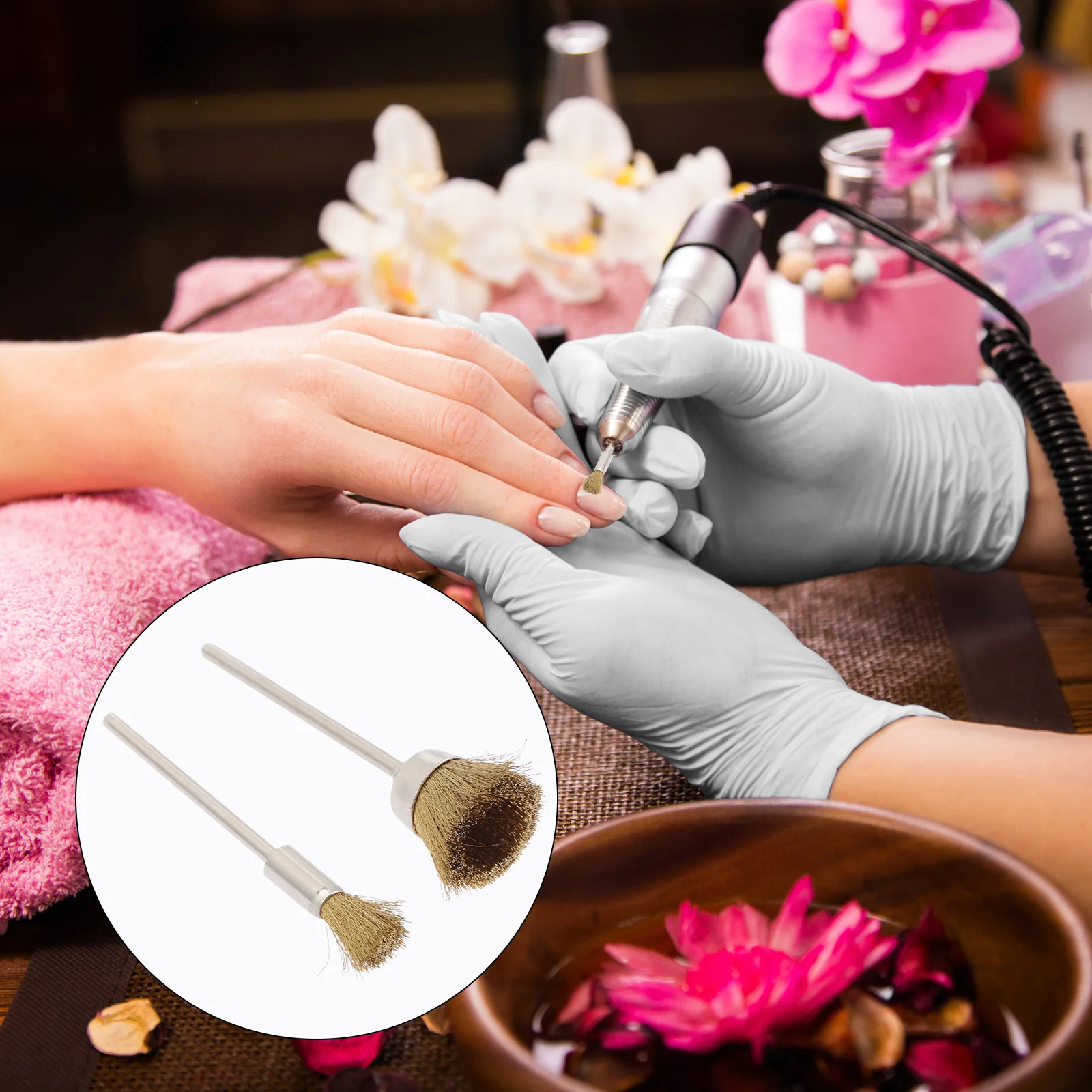 4 шт. щетка для чистки шлифовального станка сверла ногтей шлифовальный