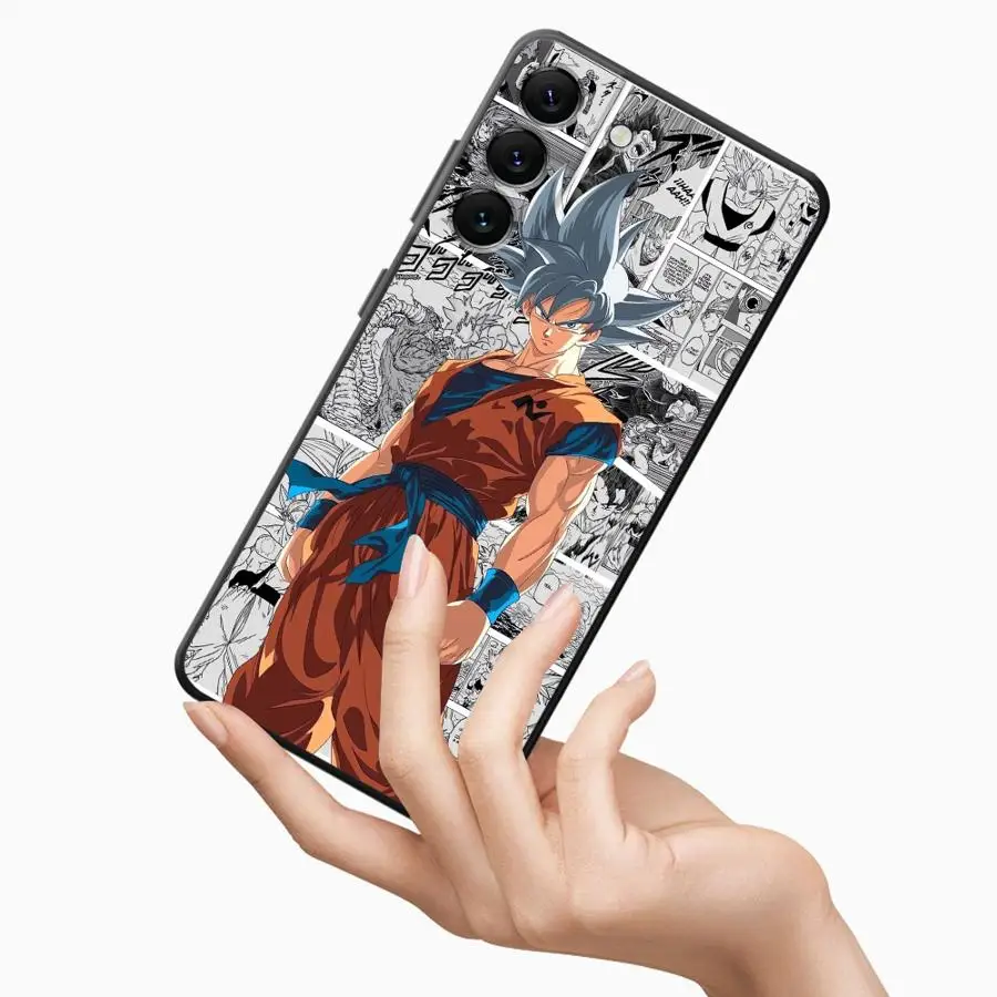 Фото Чехол для телефона Samsung Galaxy A57 A23 A37 A22 A24 A25 A26 A73 A51 A32 A53 A55 A72 A52 A36 A71 A35 с изображением Dragon Ball и Гоку №2