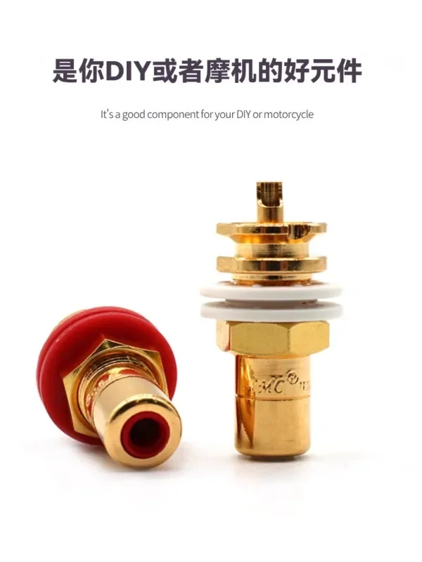 Бескислородная медь с покрытием из 24 К золота разъемом RCA Соединенных Штатов (10