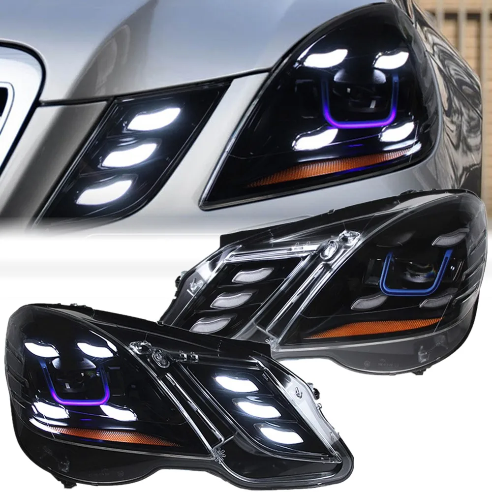 Передние Автомобильные фары для Benz E Class W212, фары 2010-2013 E250 E260, фонари для задних фонарей в сборе с функцией Plug And Play