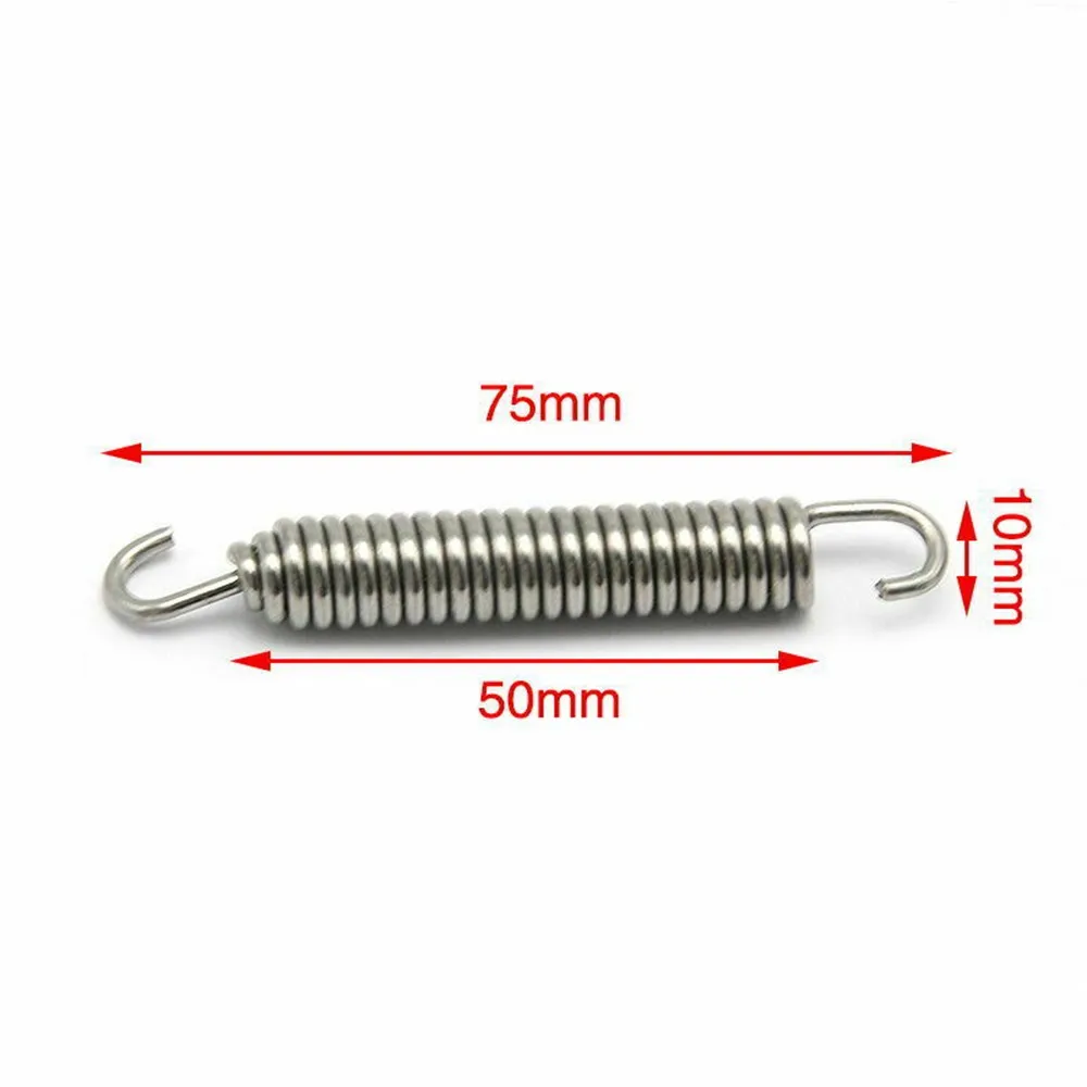 

2pcs Springs Hooks 2x 75mm Exhaust Pipe Muffler Accessories Scooter Motorcycle