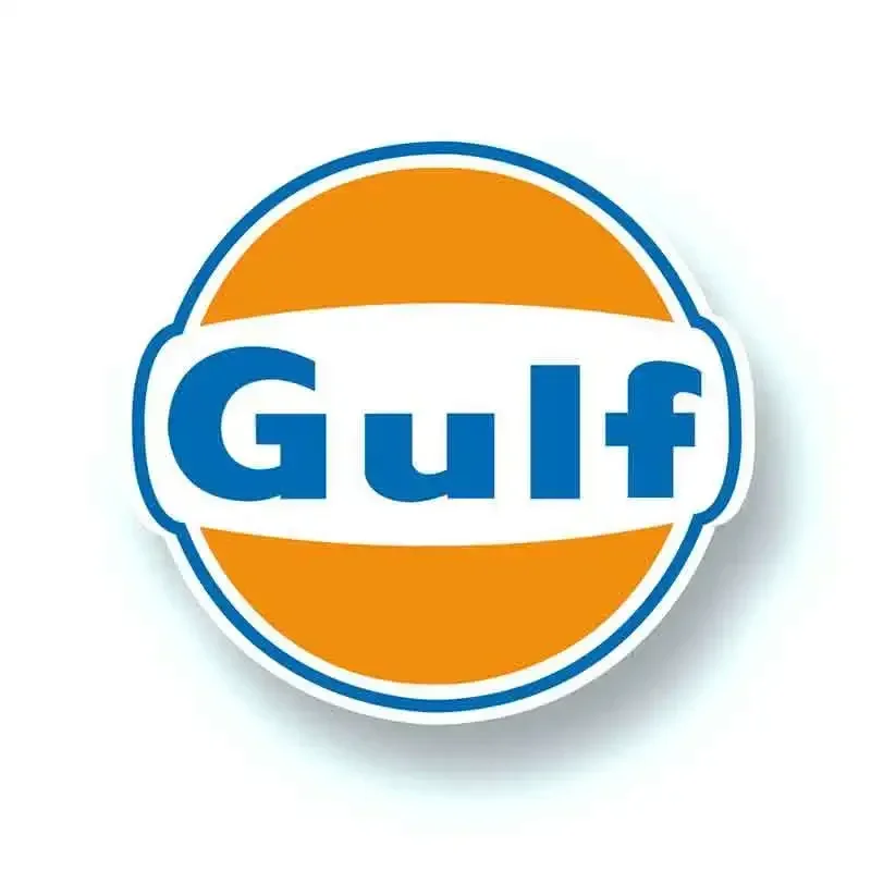 13 см x 12 для логотипа Gulf виниловый спонсор виниловая пленка автомобиля креативные