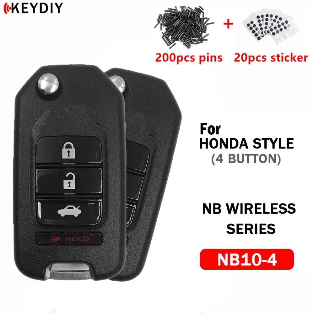 KEYDIY NB10 Universal Remote Key 2/3/4 Buttons KD 900/KD-X2/KD-MAX Key Programmer for Honda Car Remote Key Accessories 5/10pcs