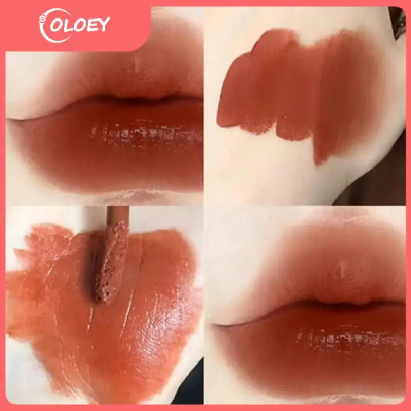 

6 Colors Creative Cue Lip Gloss Bottle Lip Mud Moisturizing Lip Tint Mud Cosmetics Velvet Matte Lipstick Non-stick Cup Lipstick