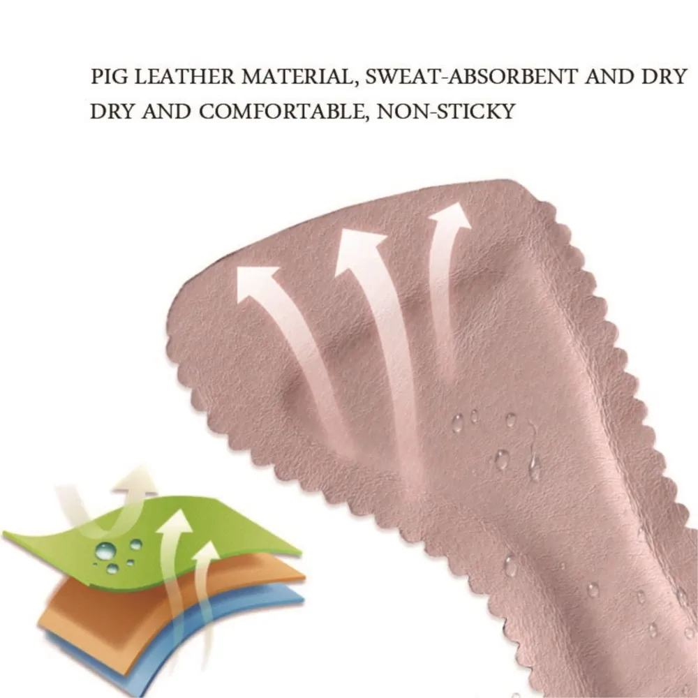 Comfort Sweat-Absorbing Non-Slip Insoles for Sandals High Heels Shoes Women Self-adhesive Stickers Seven-point Pads Soft Bottom