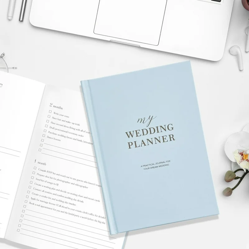 Wedding Planner Schedule A5 Strap Coil Notebook Gift Book Hand Diary Plan  Journal Notebook