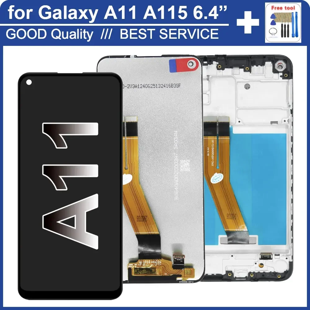 6 4-дюймовый ЖК-дисплей для Samsung Galaxy A11 A115F сменный с сенсорным экраном в сборе A115