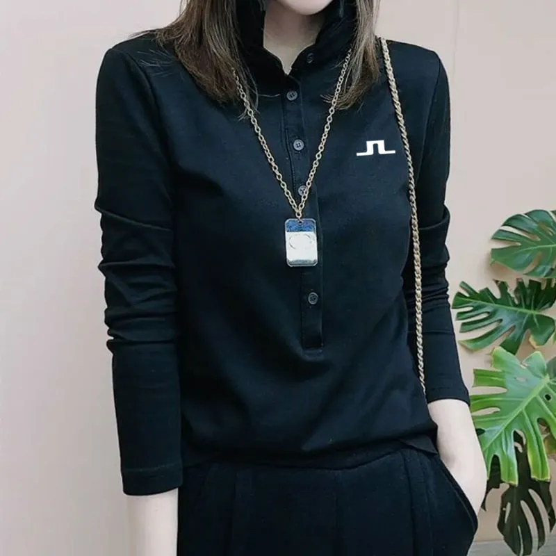 Women's Golf Shirt Summer Fashion Casual Golf Clothing T-shirt Golf Long Sleeve Top Golf Clothing