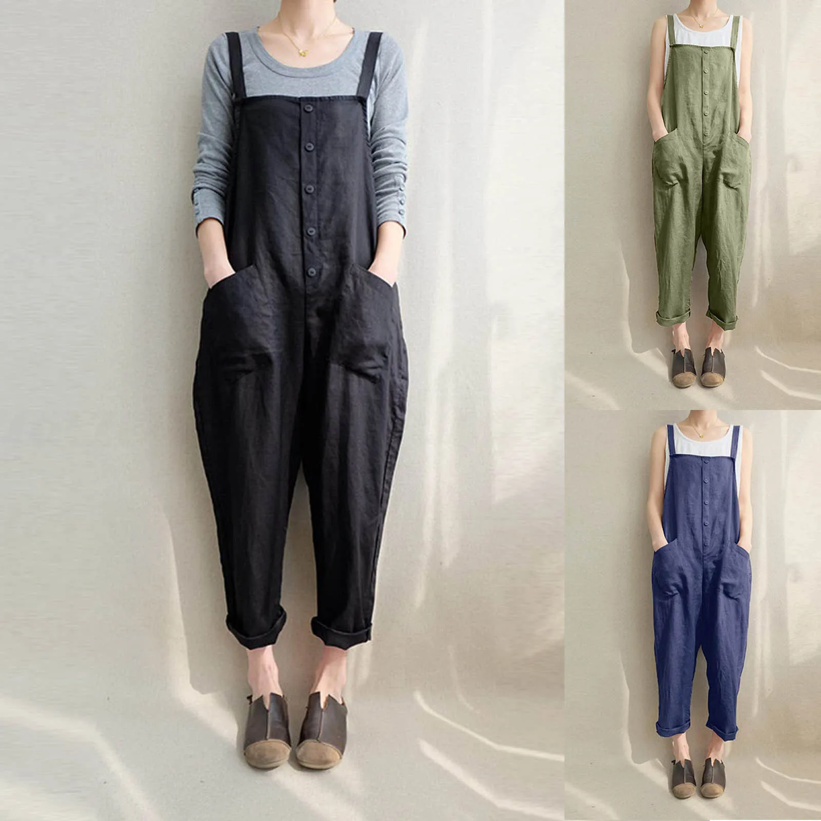 

Strap Long Casual Jumpsuits Solid Romper Playsuit Party Jumpsuits for Women Evening Party 2017 Jumper for Women Casual Summer