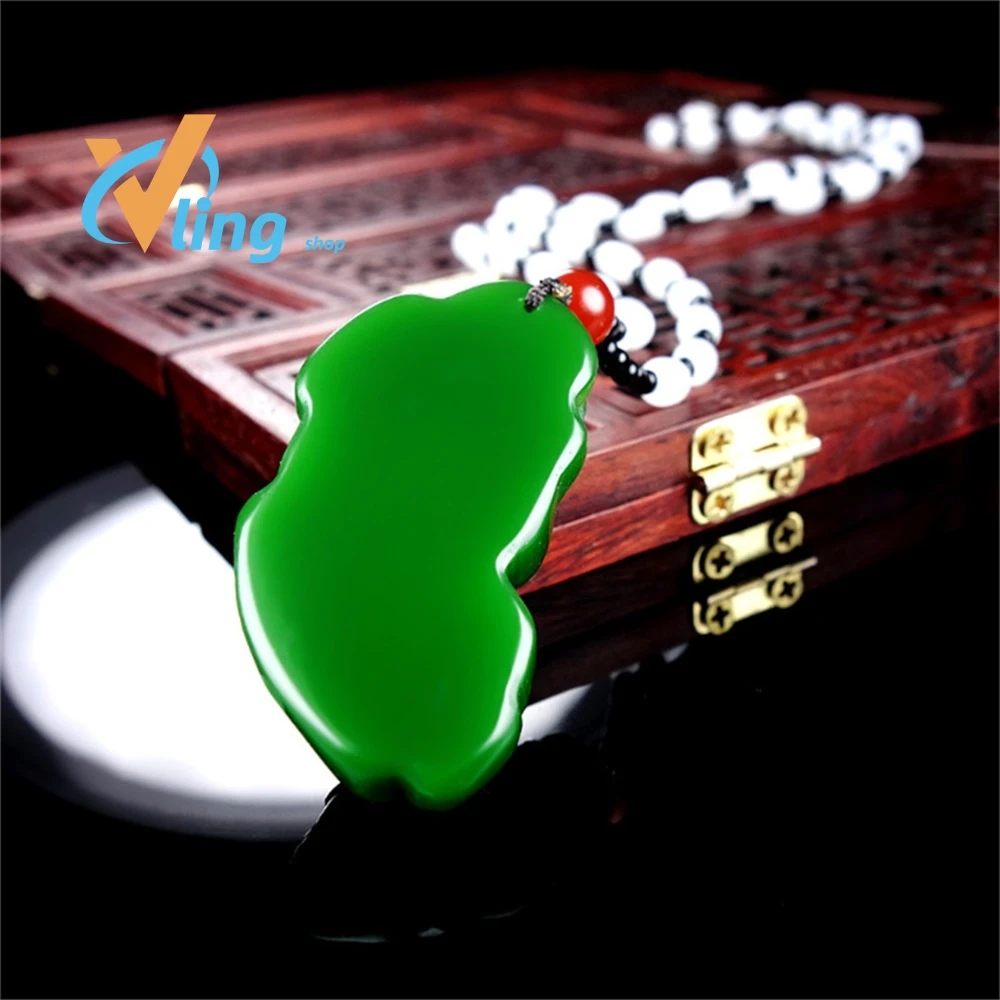 

Natural Green Jade Lucky Pixiu Pendant Fengshui Necklace Men Women Fashion Charms Hetian Jasper Brave Troops Wealth Amulet Gifts