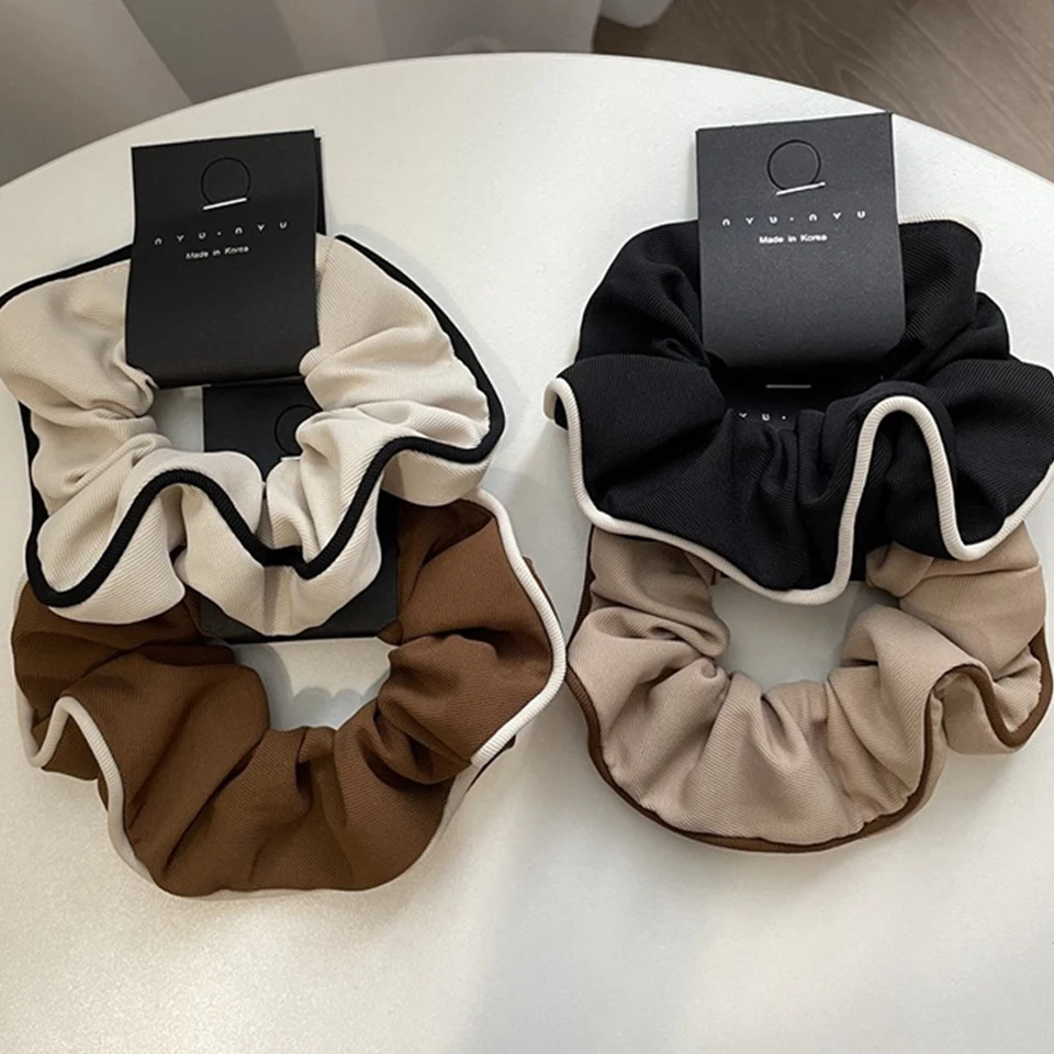

Fashion Korean Temperament Scrunchies Large Intestine Ponytail Holder Simple Hair Ring Elastic Hair Bands Women Hair Accessories