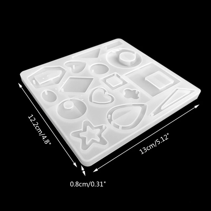 

Силиконовая форма XXFD для сережек и брелоков, инструмент для изготовления ювелирных изделий из эпоксидной смолы ручной работы, Звездные укр...