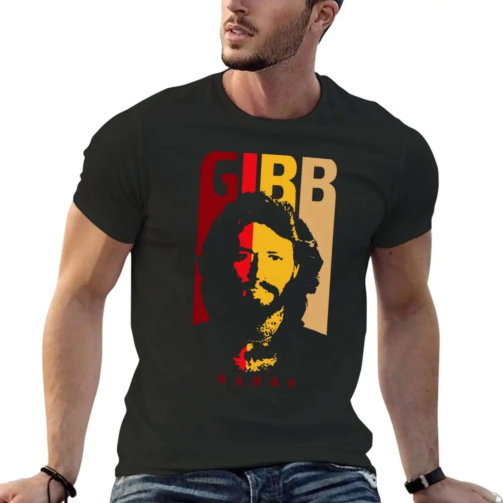 Футболка ANDY GIBB FUNNY BARRY футболки с рисунком кавайная одежда милые топы большие и