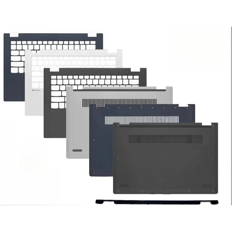 Фото Замена крышки для IdeaPad FLEX-14IWL C340-14 C340-14IWL C340-14API C340-14IML: верхняя крышка корпуса, панель для рук, нижняя крышка корпуса, шарнир. №1
