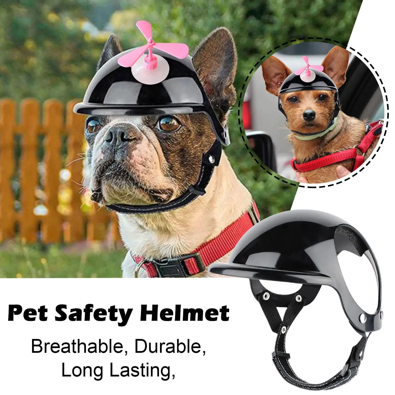 New Arrivals Pet Helmet Motorcycle Helmets Bike Hat Safety Riding Outfit With Ear Holes Helmets For Pet Dogs Cats Accessories