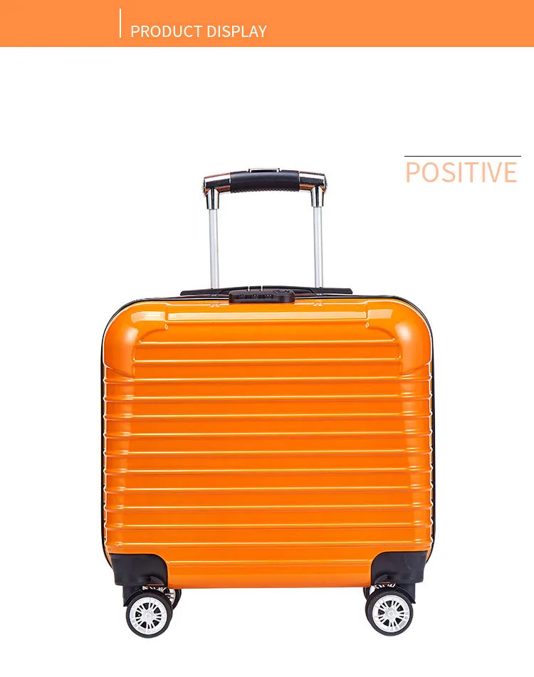 16 Inch Portable Boarding, ABS+PC Wear-Resistant Universal Wheel Suitcase