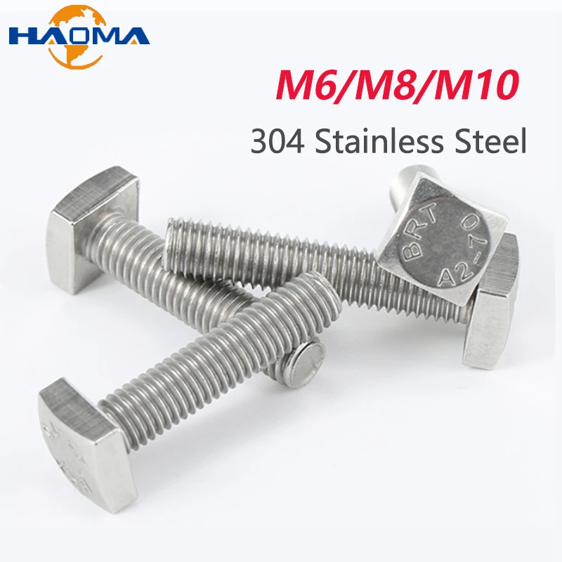 

Болты М6 М8 М10 из нержавеющей стали 304 с квадратной головкой