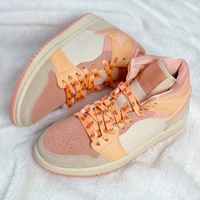 flat macaron cute shoelaces for sneakers pattern print fruit shoelace strawberry grape peach orange banana for aj1 af1 ins new