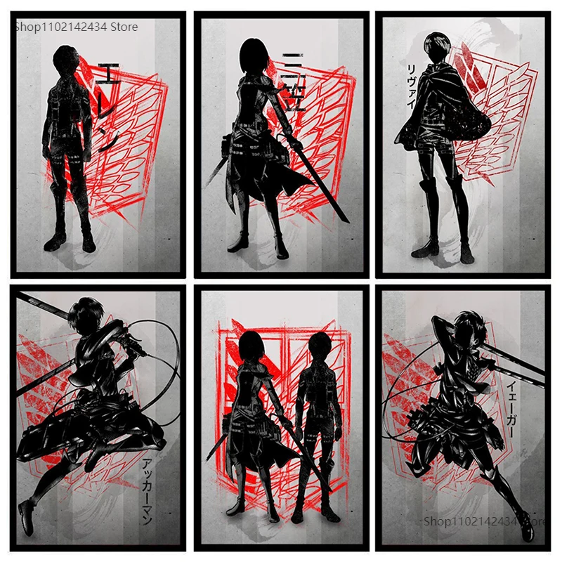 

Canvas Painting Japanese Anime Wall Art Nordic Posters and Prints Pictures for Family Children's Room Home Decoration Kids Gifts