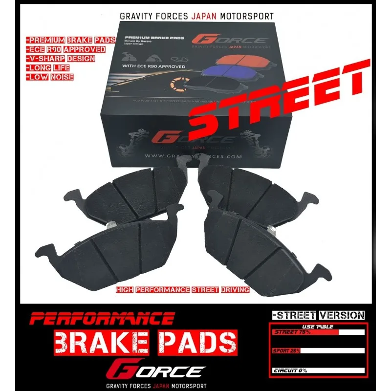 Передние тормозные колодки Gforce Street для SEAT LEON ST (5F8) 1 4 TGI | Автомобили и мотоциклы