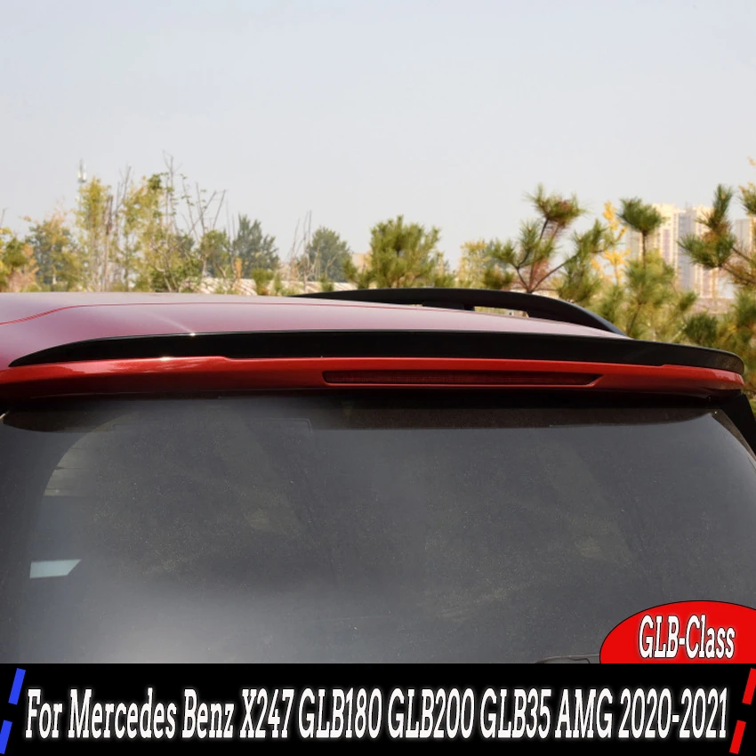 

Глянцевый черный Автомобильный спойлер из АБС-пластика на заднюю крышу багажника, отделка крыла для Mercedes Benz GLB-Class X247 GLB180 GLB200 GLB35 AMG 2020-2021