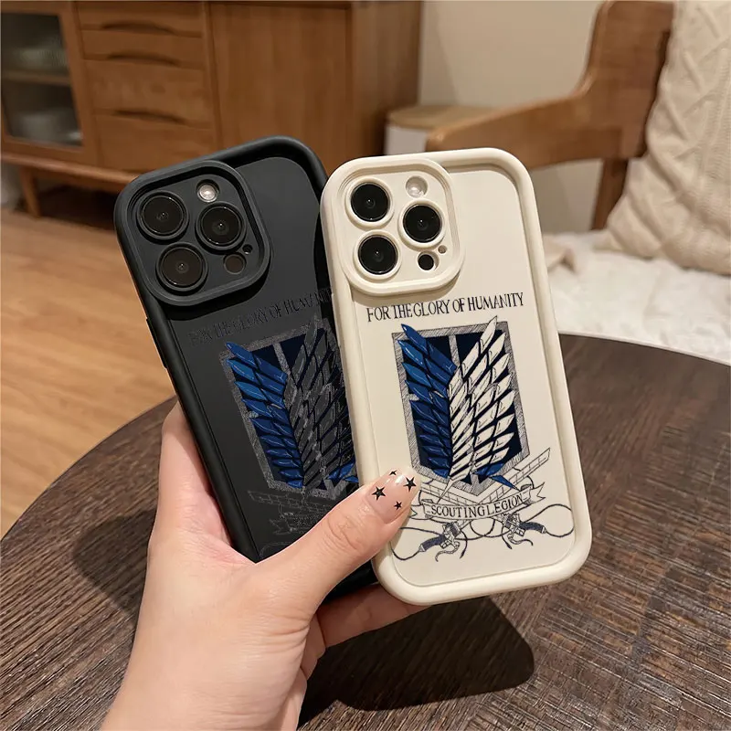 Фото Чехол для телефона Cool Wings of Freedom AOT для Xiaomi Redmi 15a 15 14C 13 13C 12 12C K50 K40 10C 10 9T 9C 9A K30 Pro 4G 5G, мягкий чехол №1
