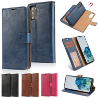 detachable wallet phone case for samsung galaxy s22 s21 plus note 20 ulra s20 s10 s9 flip leather protect shockproof stand cover