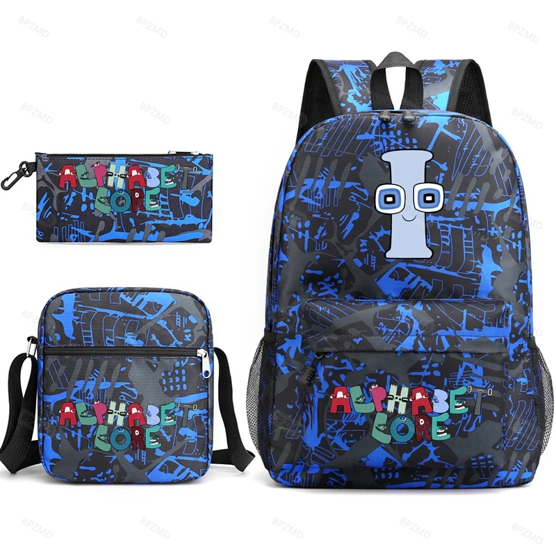 BPZMD Anime Print School BagCasual Student Backpack for Teenage Boys Girls Book Bag School for Kids Back to College Gifts