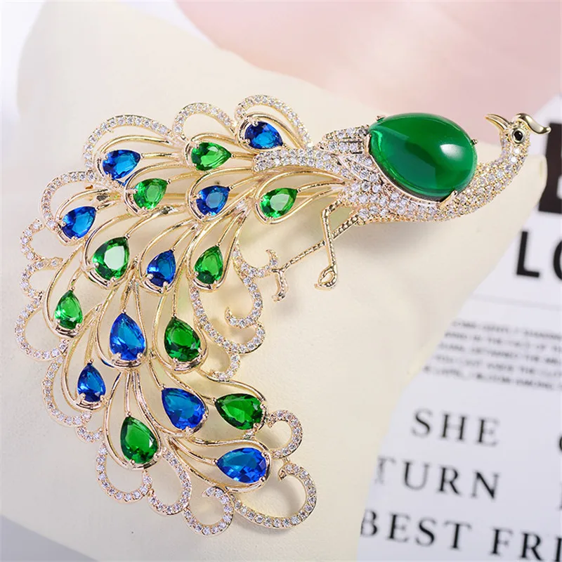 OKILY великолепные аксессуары для женских пальто блестящие броши с фианитами в