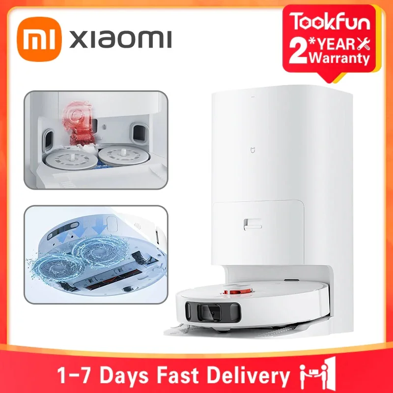 Купить на Aliexpress XIAOMI MIJIA Omni робот-пылесос Швабра умная база для удаления грязи пылеуловитель Авто пустая док-станция самоочищающаяся моющая Швабра