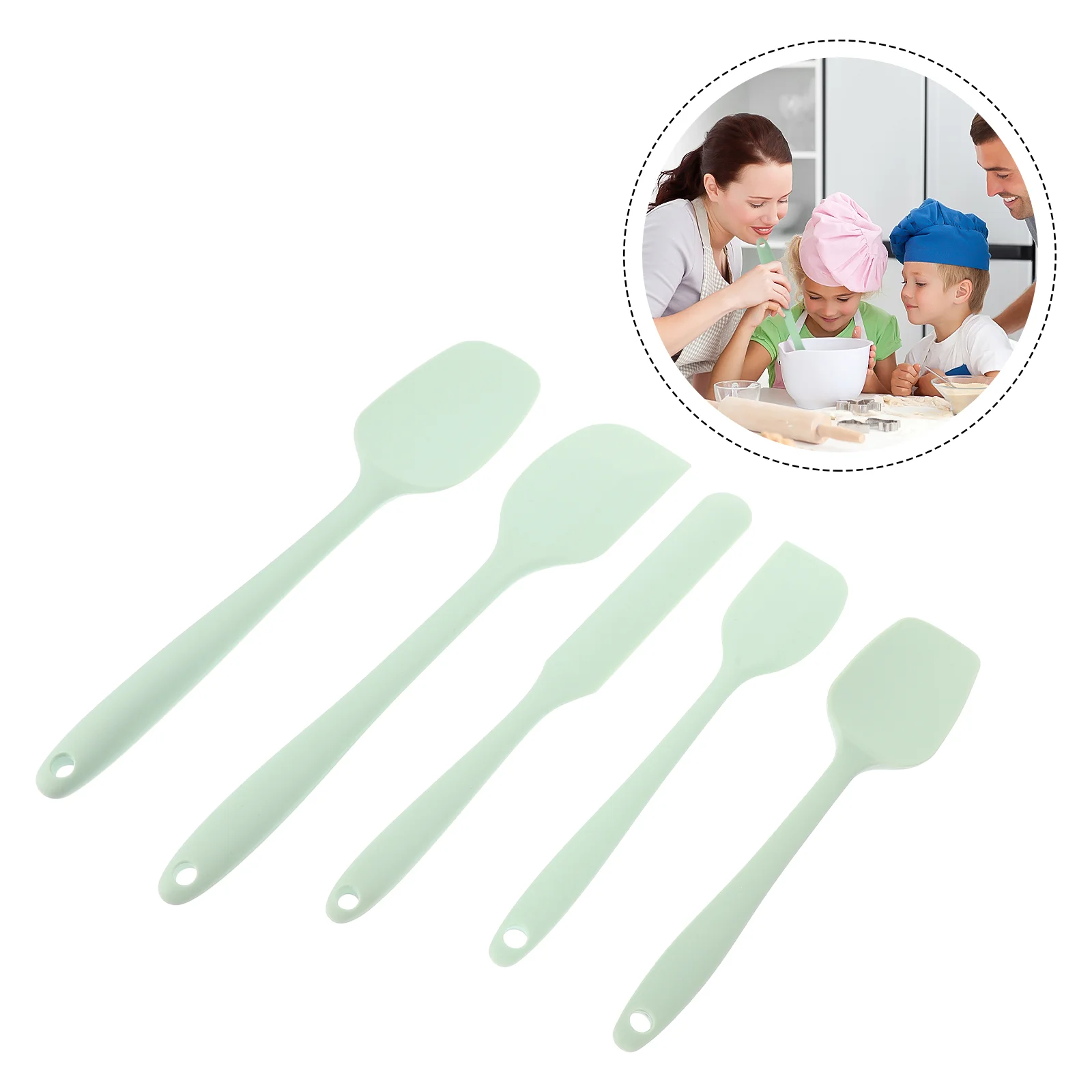 

Spatula Silicone Scraper Spatulas Kitchen Set Baking Butter Cooking Cake Rubber Cream Spreader Heat Tool Utensilspeanut Mixing