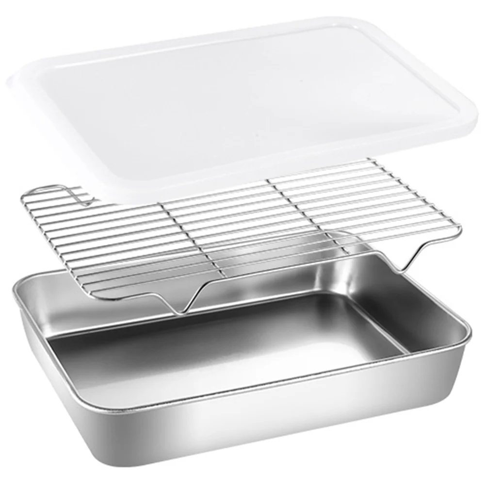

1 Set Barbecue Plate Portable Camping Grilling Plate Multi-function Draining Plate