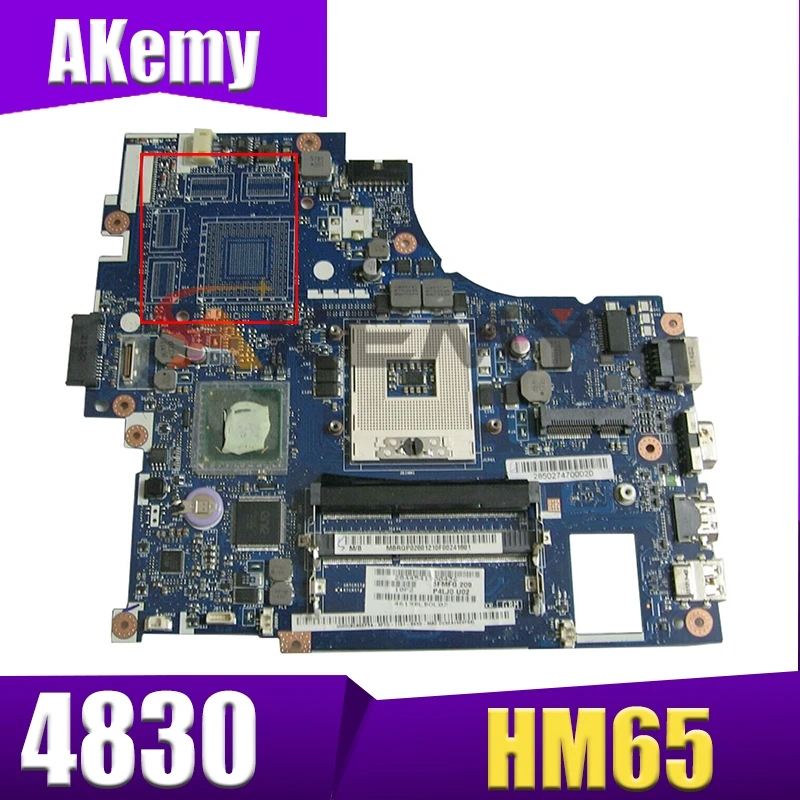 

Akemy Laptop motherboard For ACER Aspire 4830 4830TG Mainboard P4LJ0 LA-7231P MBRGP02001 HM65