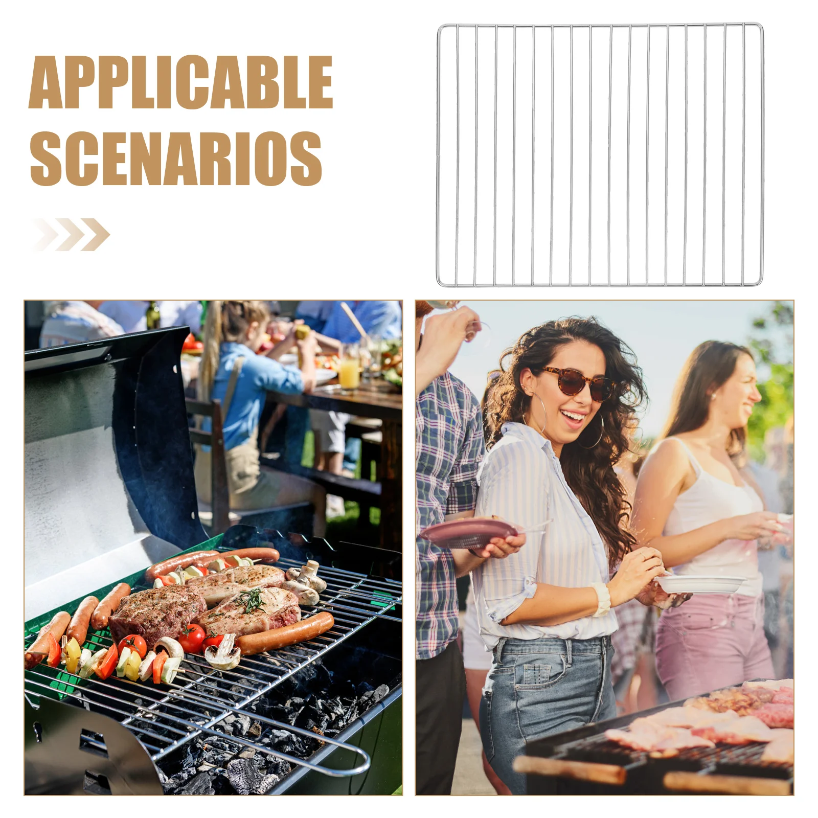 Сетка для барбекю из нержавеющей стали решетки гриля сменная проволока газ