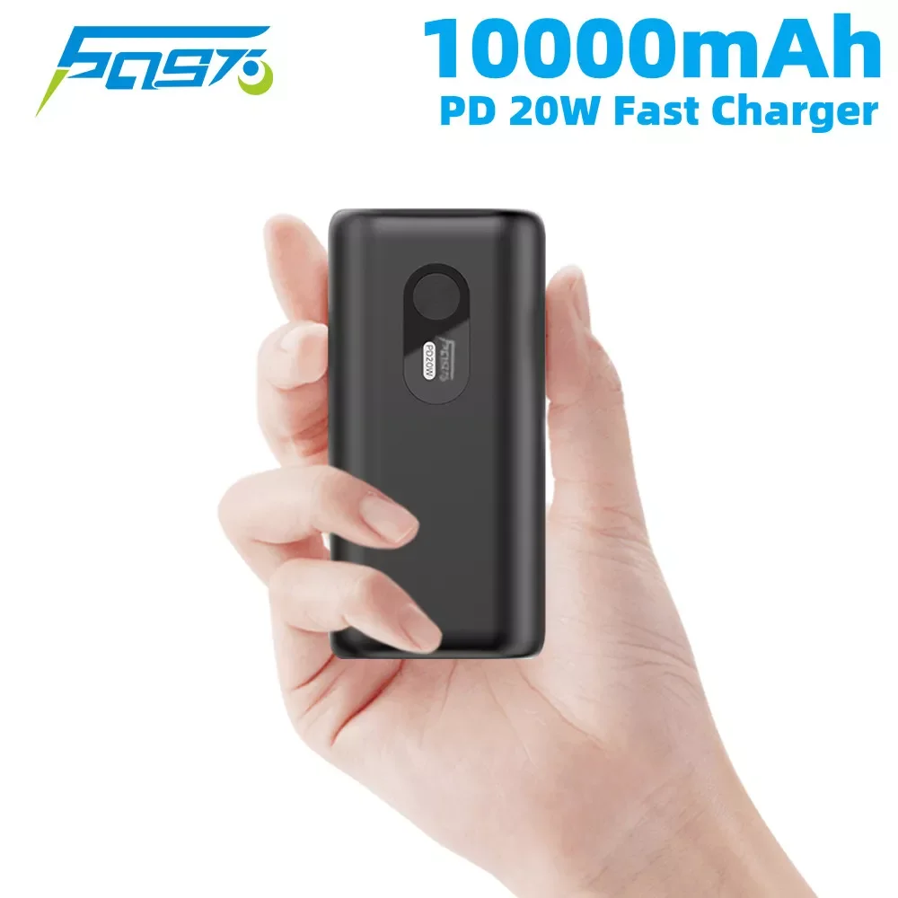

2023New Power Bank Spare Battery 10000mAh PD 20W Fast Charge Portable Mini Powerbanks for iPhone External Battery