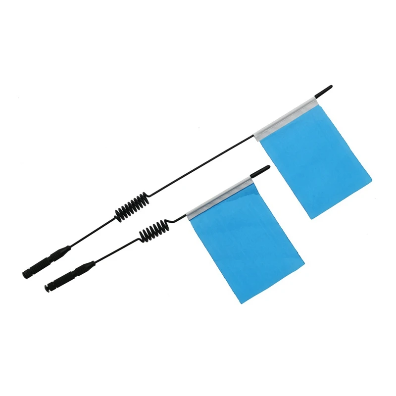 

2PCS 190 290Mm Metal Decorative Antenna And Flag For 1/10 RC Crawler Car Axial SCX10 90046 Traxxas TRX4 RC4WD D90