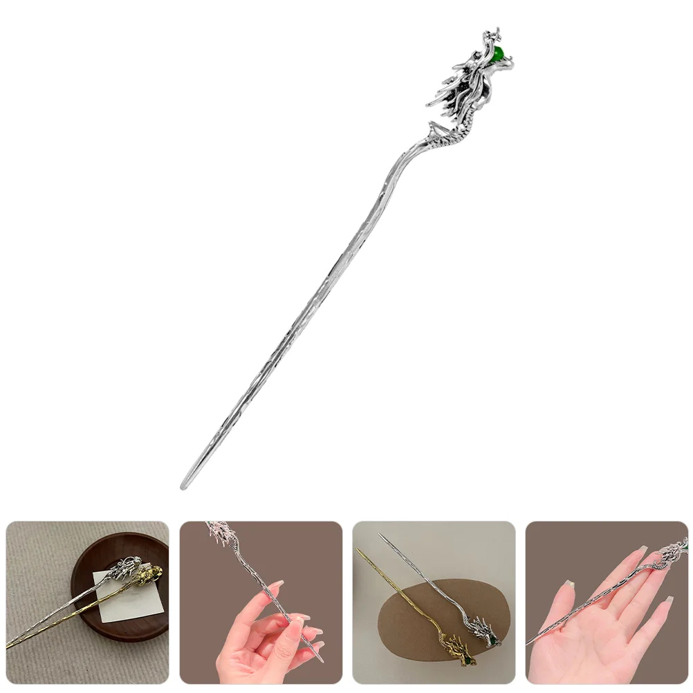 Заколки для волос с драконом женские аксессуары палочки булочек китайский