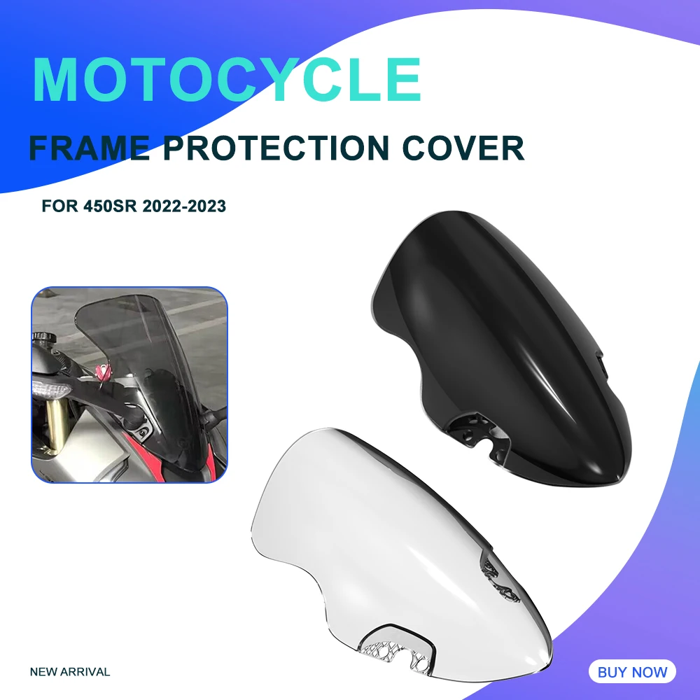 

Visor Windscreen Double Bubble Wind Deflector New Motorcycle FOR CFMOTO CF MOTO CFmoto 450SR 2022 2023 2024 Windshield Screen