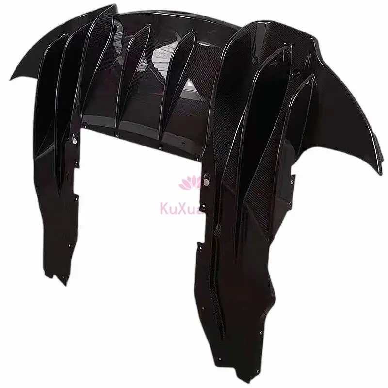 

Applicable to modified and upgraded dry carbon fiber rear diffuser rear lip lower spoiler of McLaren 540C 570S