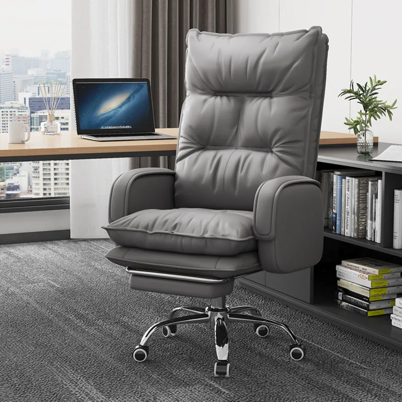 

Sponge Footrest Office Chair Slide Rail Ergonomic Arm Desk Chair Executive Cushion Cadeira De Escritorios Office Furniture