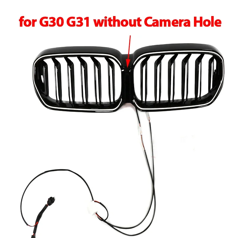 

Женская Передняя решетка для BMW 5 Series G30 G38 G31 Facelift LCI 2020-23, блестящая Черная передняя решетка для почек