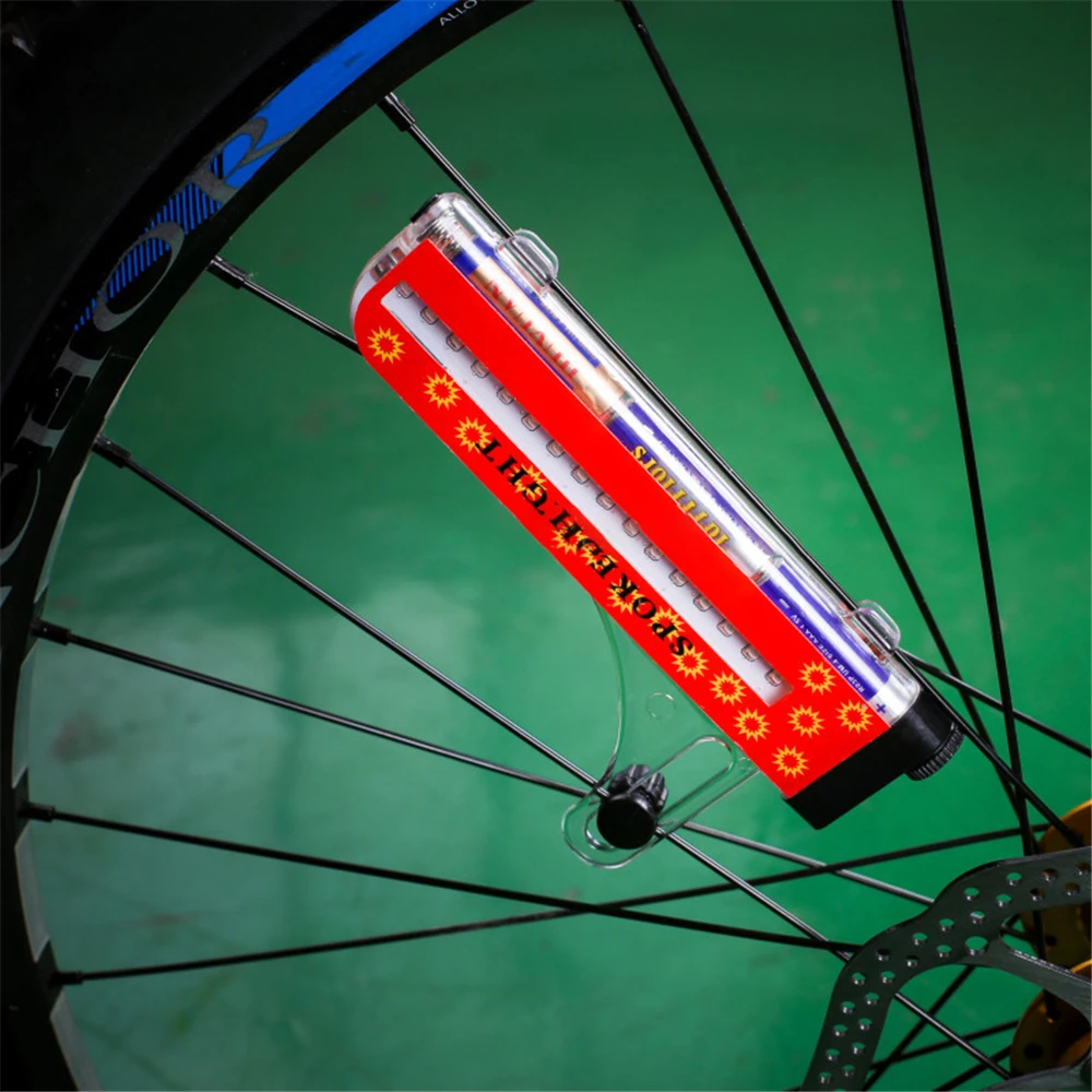 

Велосипедная спицевая лампа, разноцветный велосипедный фсветильник с аккумулятором, водонепроницаемая лампа в шинах, Велосипедное оборудование, 32 режима